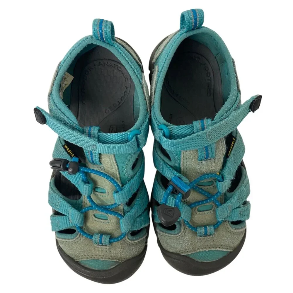 Keen Light Blue Hiking Sandals Fisherman Adjustable Straps Washable‎ Kids 2